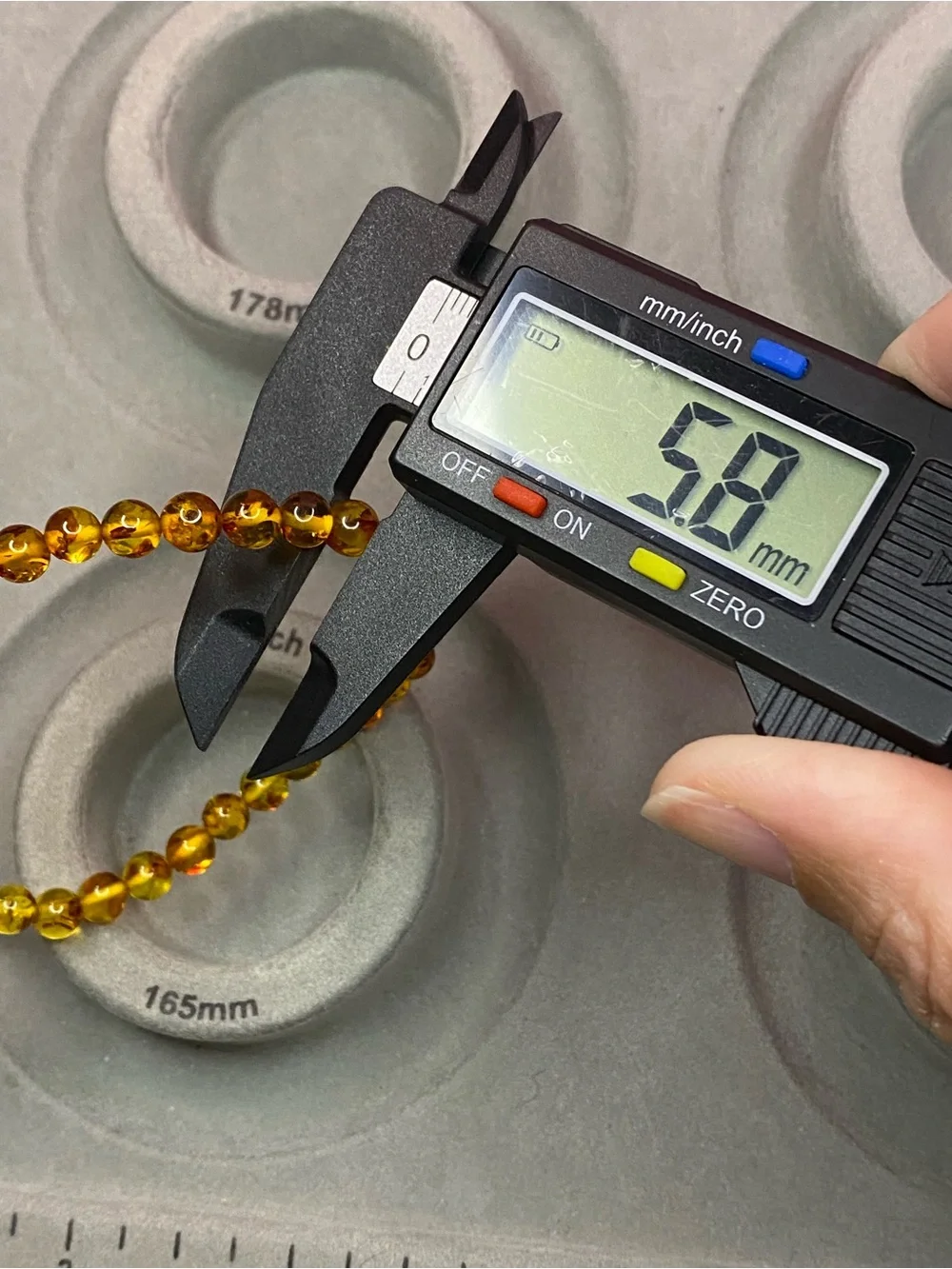 Flower Amber Stretch Bracelet 5.8mm Beads Fits Approximately 7 Inch Wrist